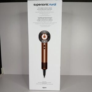 Dyson Supersonic Nural Hair Dryer HD16 Amber Silk 1600W Diffuser Set New
